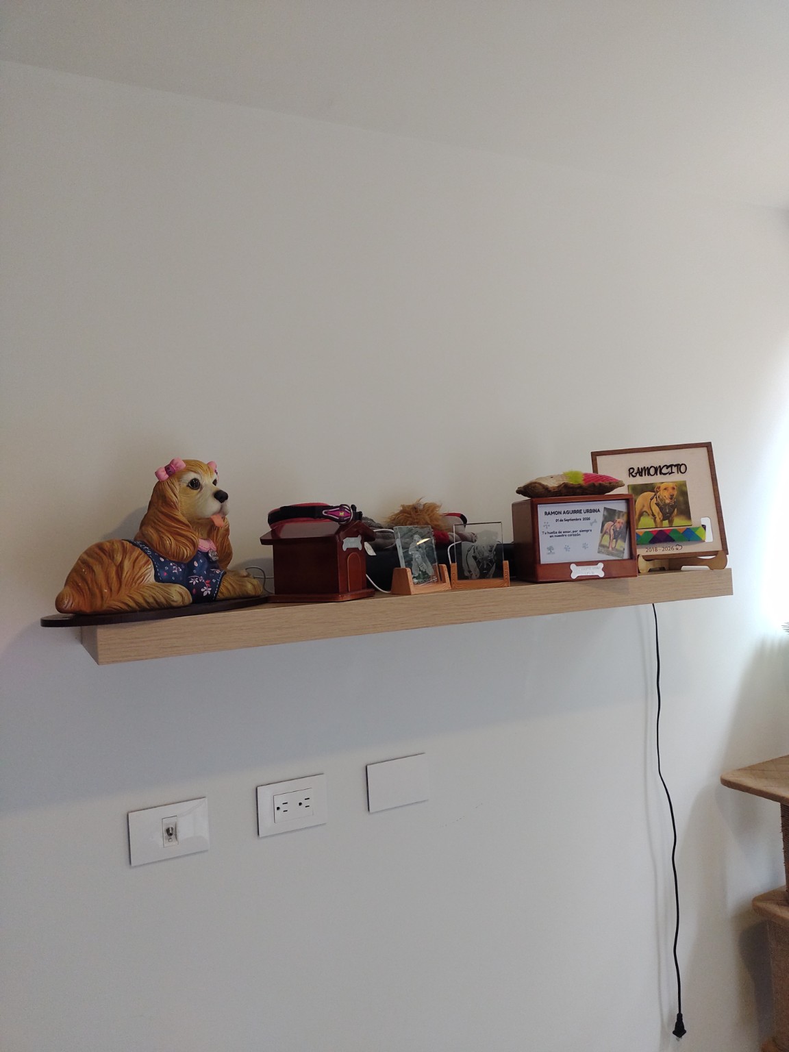 Trabajo realizado: repisa instalada